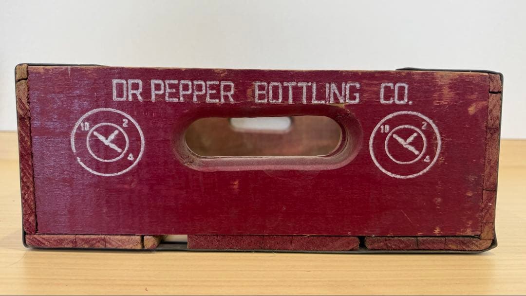 値下げしました‼️ドクターペッパー　木箱ビンテージ　アンティークDr.pepper
