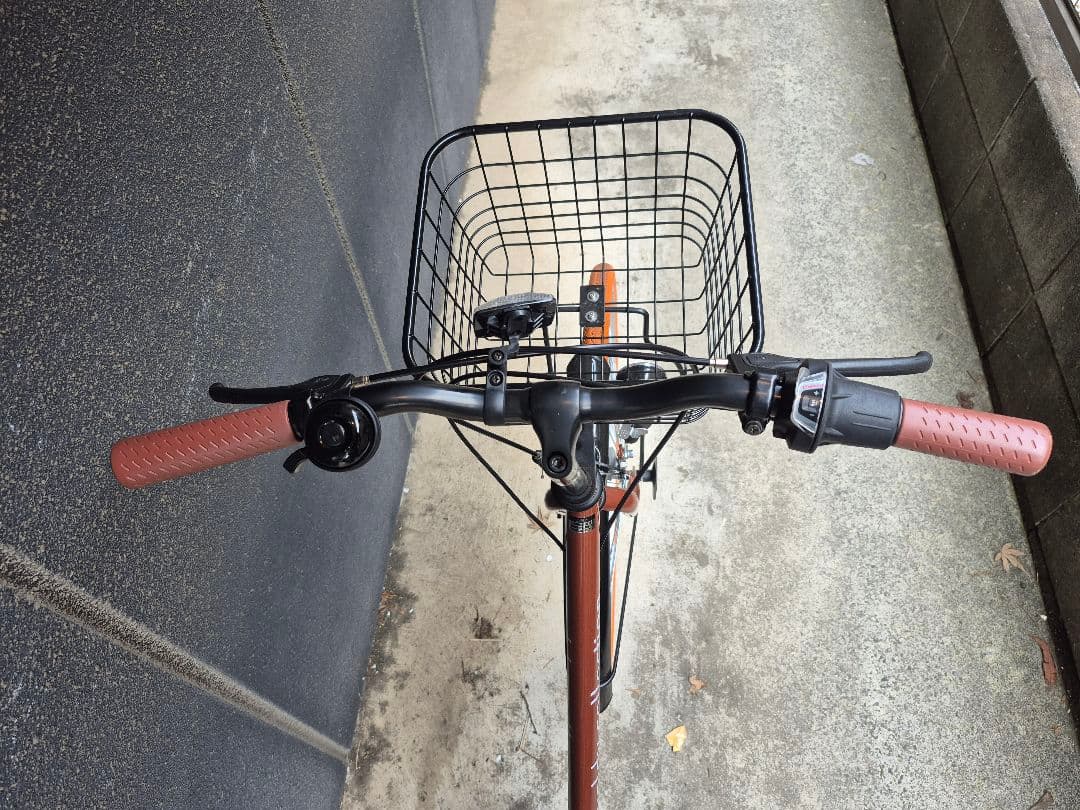 未使用に近い美品★ボルディ 折りたたみ自転車 シマノ製6段変速 26インチ★取説