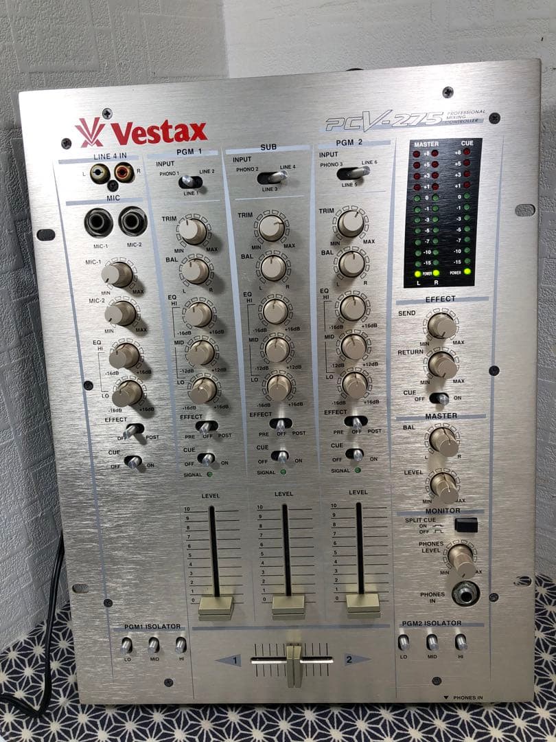 VESTAX ベスタクス　PCV-275 縦横フェーダーメンテナンス