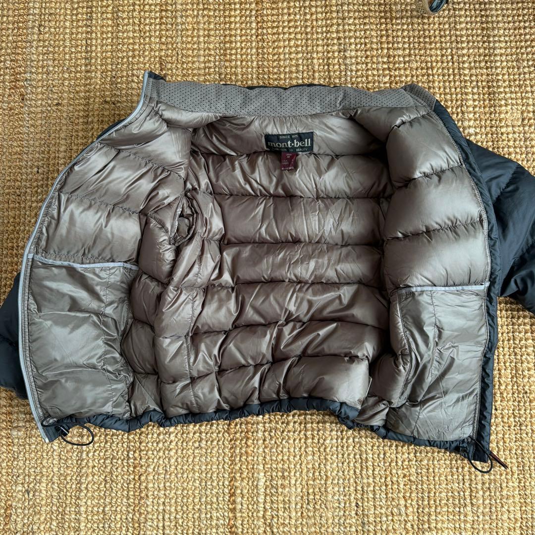 90s montbell ダウンジャケット グレー