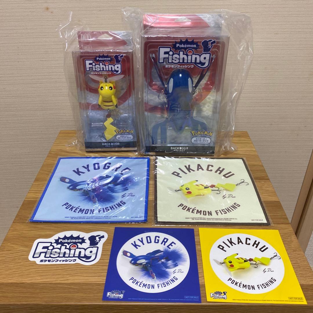 DUO　ポケモンフィッシング　ピカチュウ&カイオーガ　ルアー　全7点セット