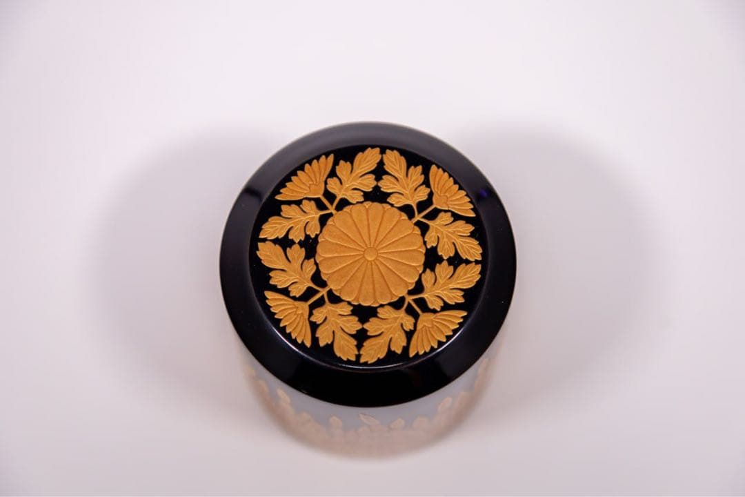 蒔絵 中次 棗 菊文様 共箱付 茶道具 高級漆器