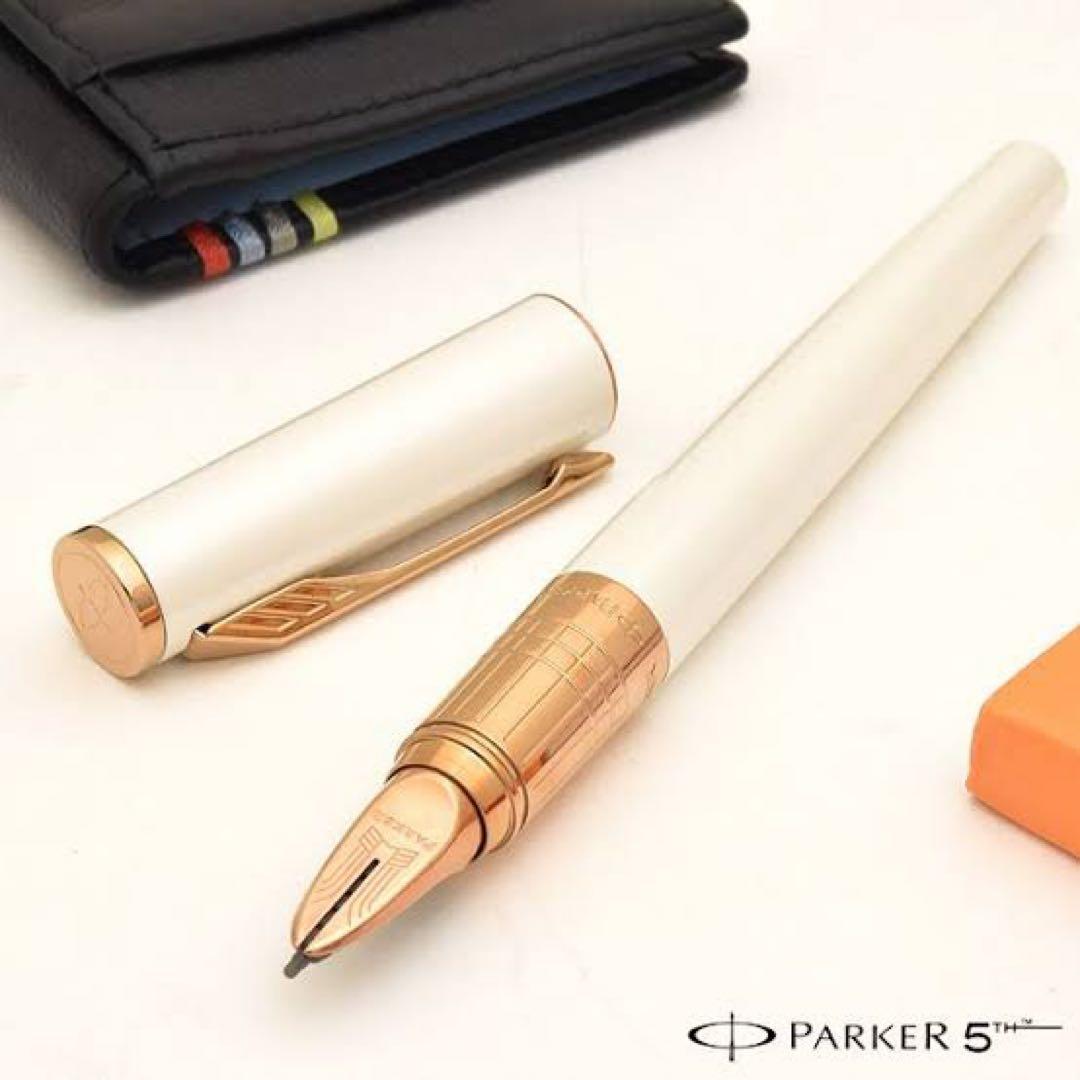 PARKER 5th 万年筆 ホワイト ゴールド