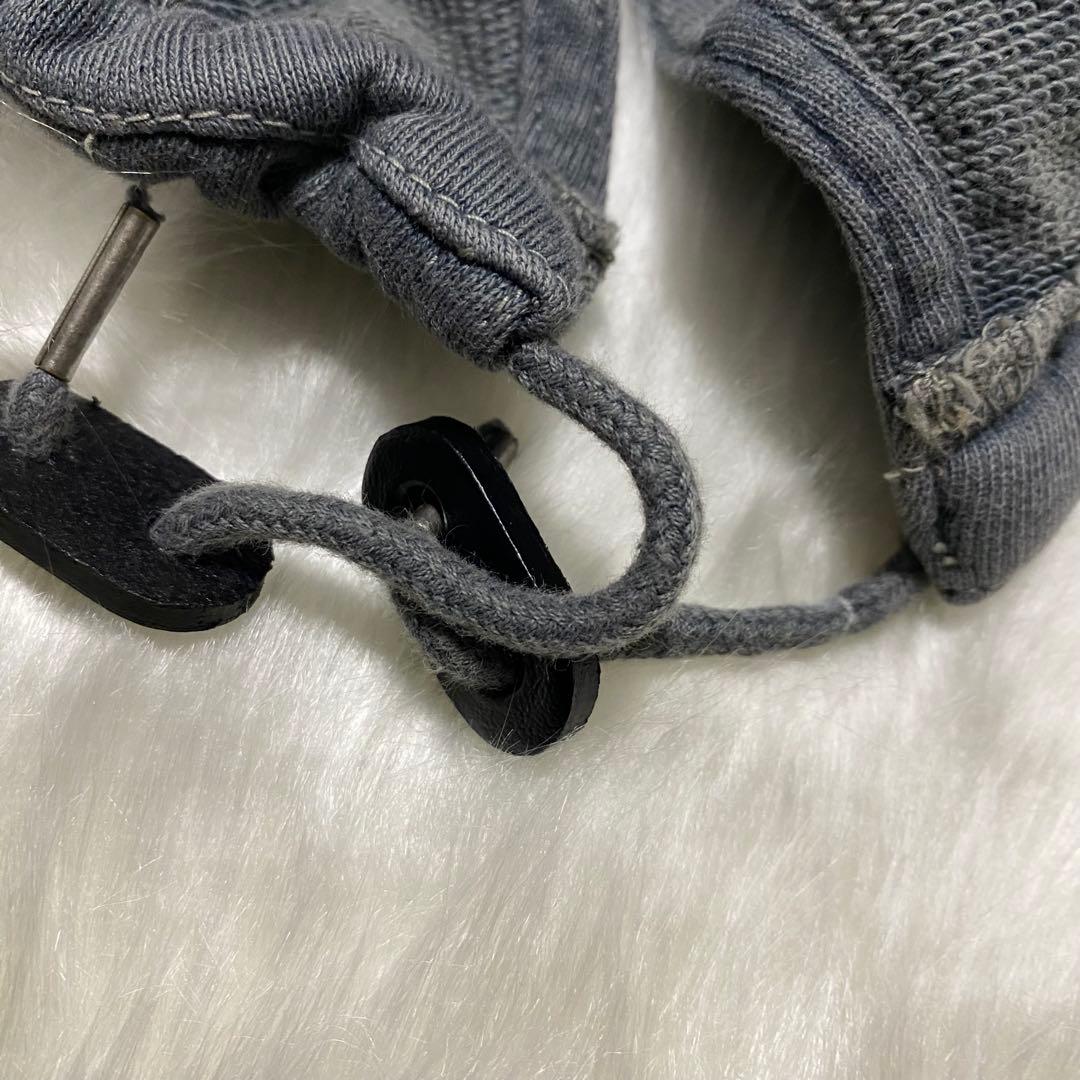 a9 未使用品　DIESEL USED加工　スウェット素材モッズコート　濃灰　S