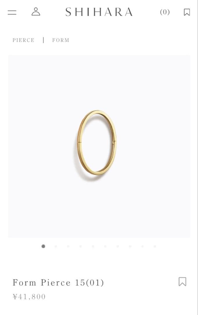 アクセサリー shihara Form Pierce 15(01)