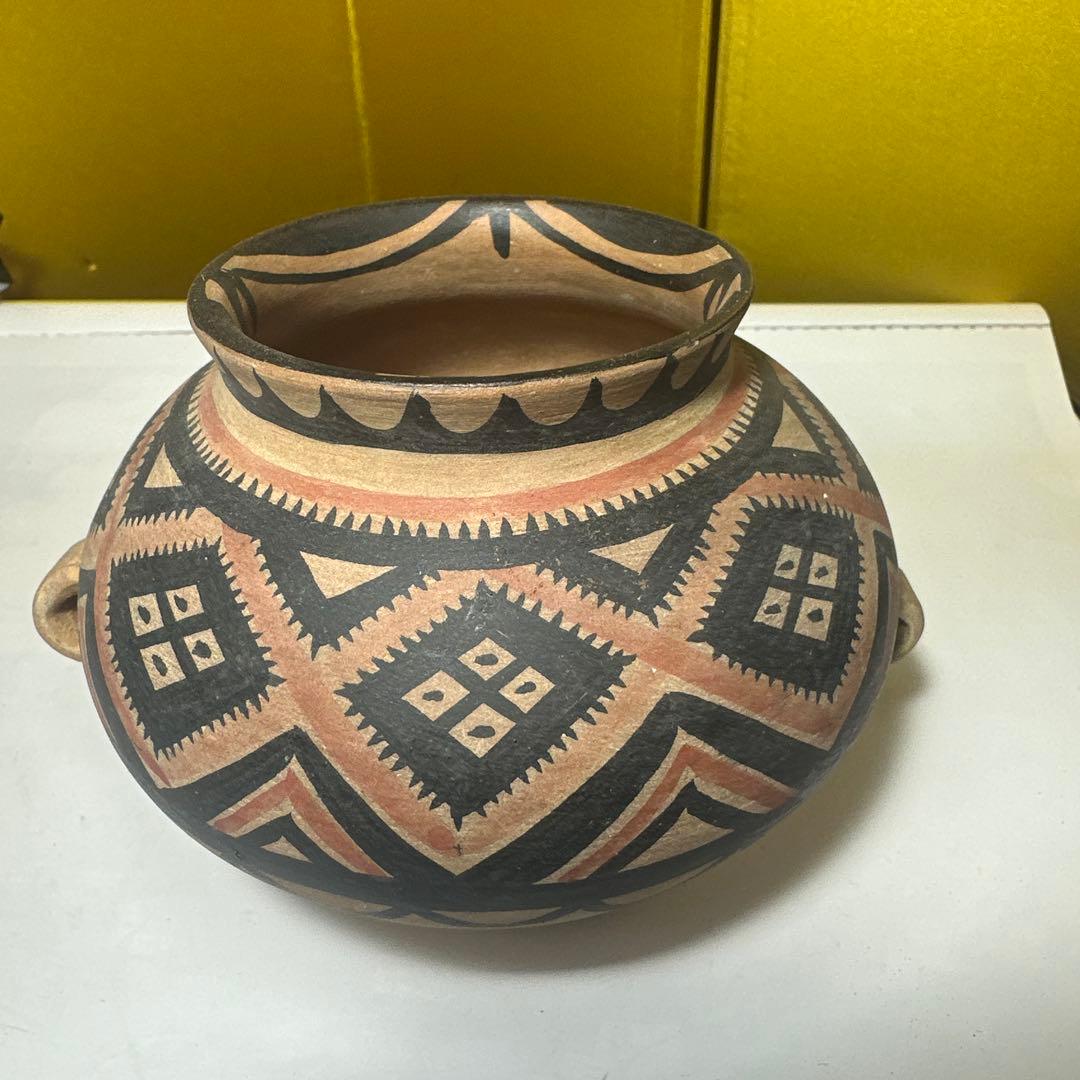 中国，骨董，彩陶，纪元前，陶器の丸型壺