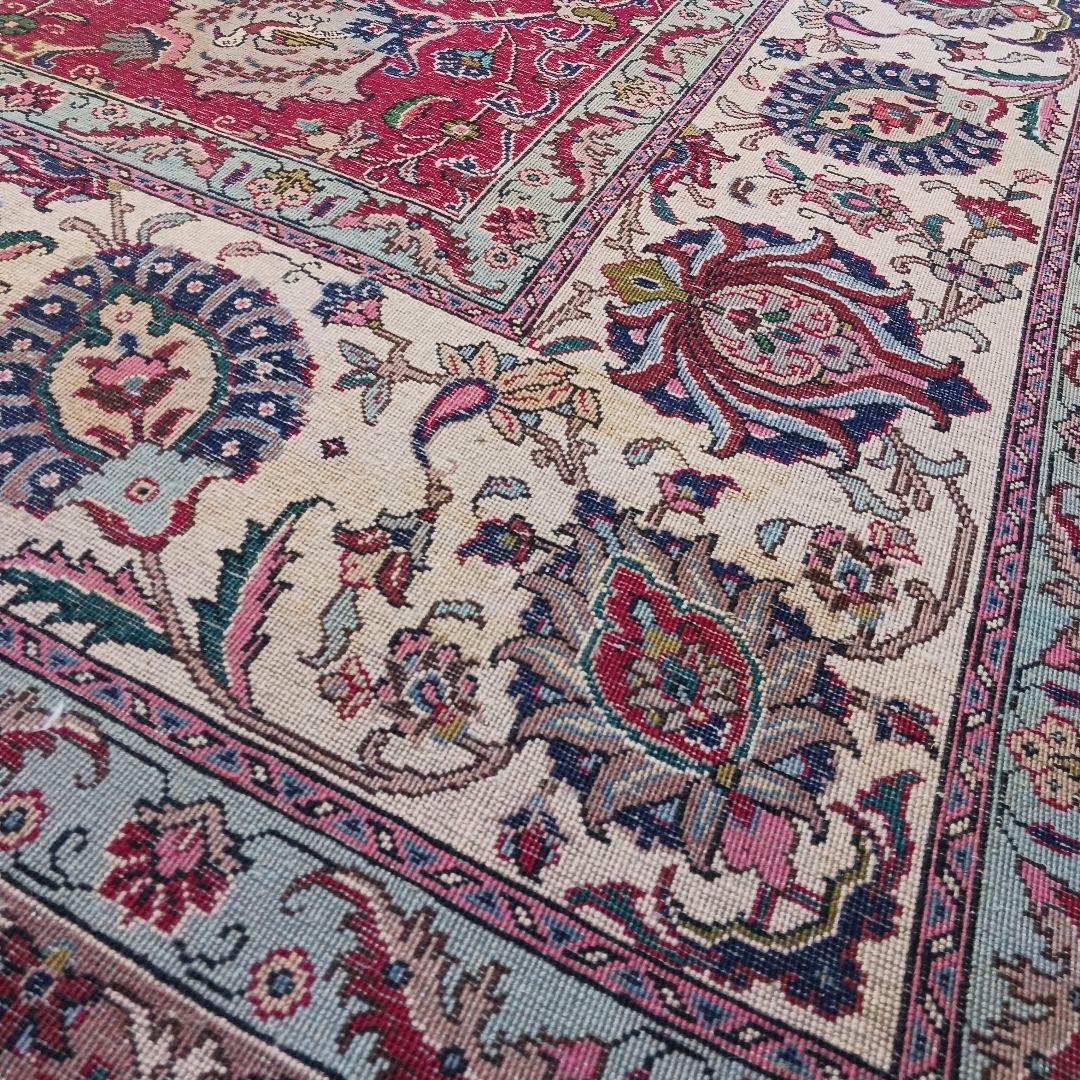 Y2023 ペルシャ絨毯 ウール 手織り 特大 412×313㎝ 工房サイン