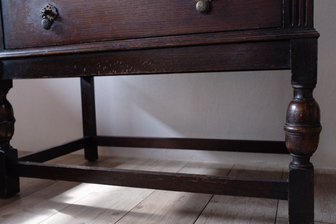 イギリス アンティーク 家具 ビューロー1930 オーク材キャビネット 店舗什器