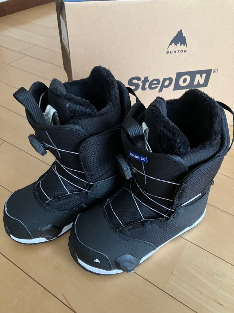 Burton Step On スノーボードブーツ キッズブラック5K 23cm