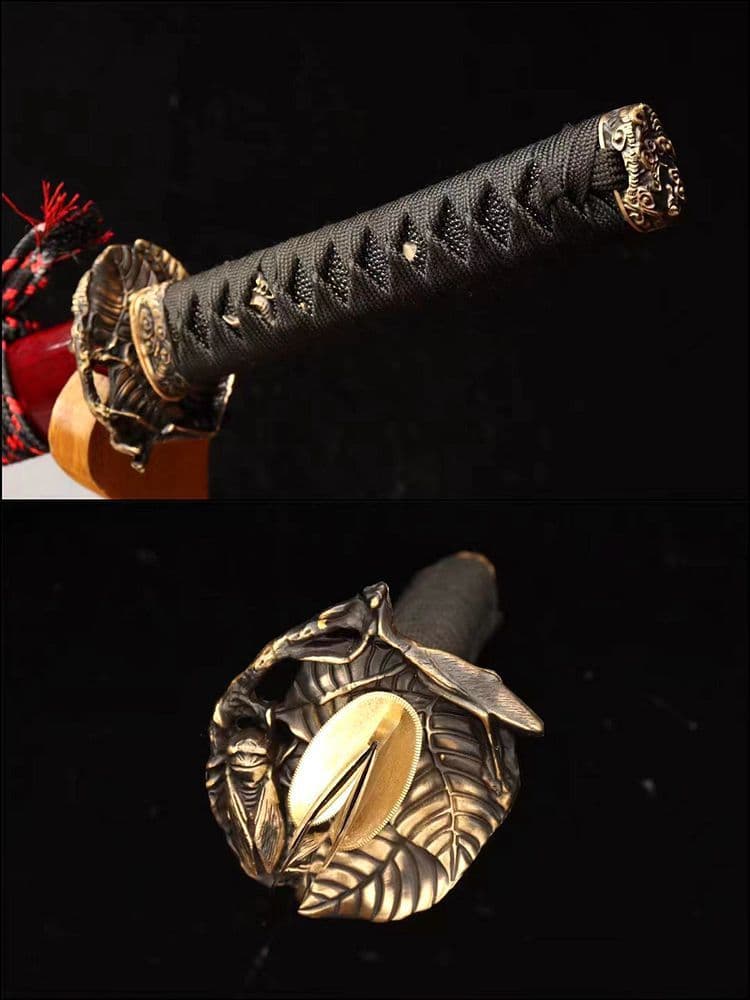 アブラゼミ匹 武具　刀装具　日本刀　模造刀 居合刀 肋差 短刀