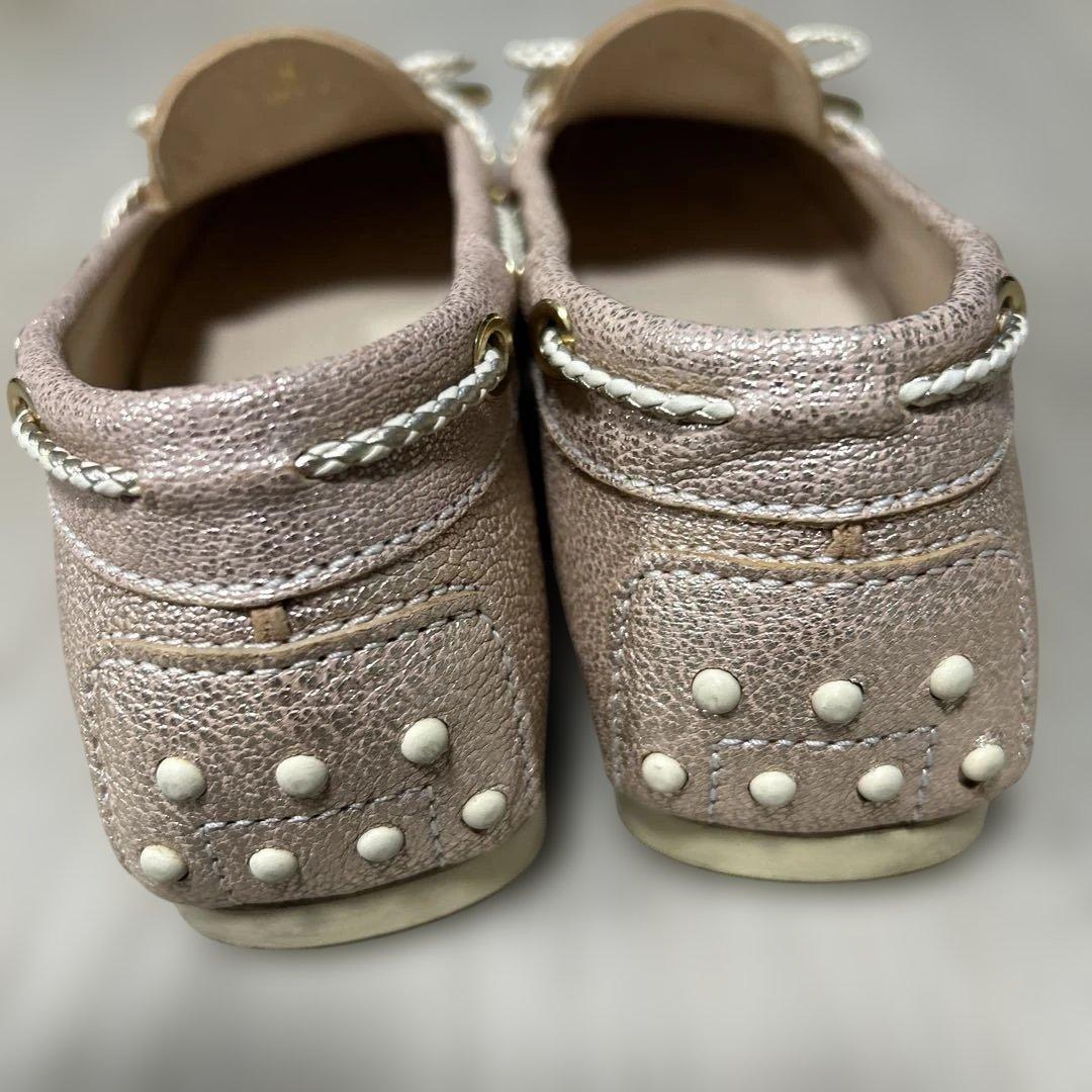 【美品】TOD'S トッズ ゴンミーニ ドライビングシューズ ピンク 38