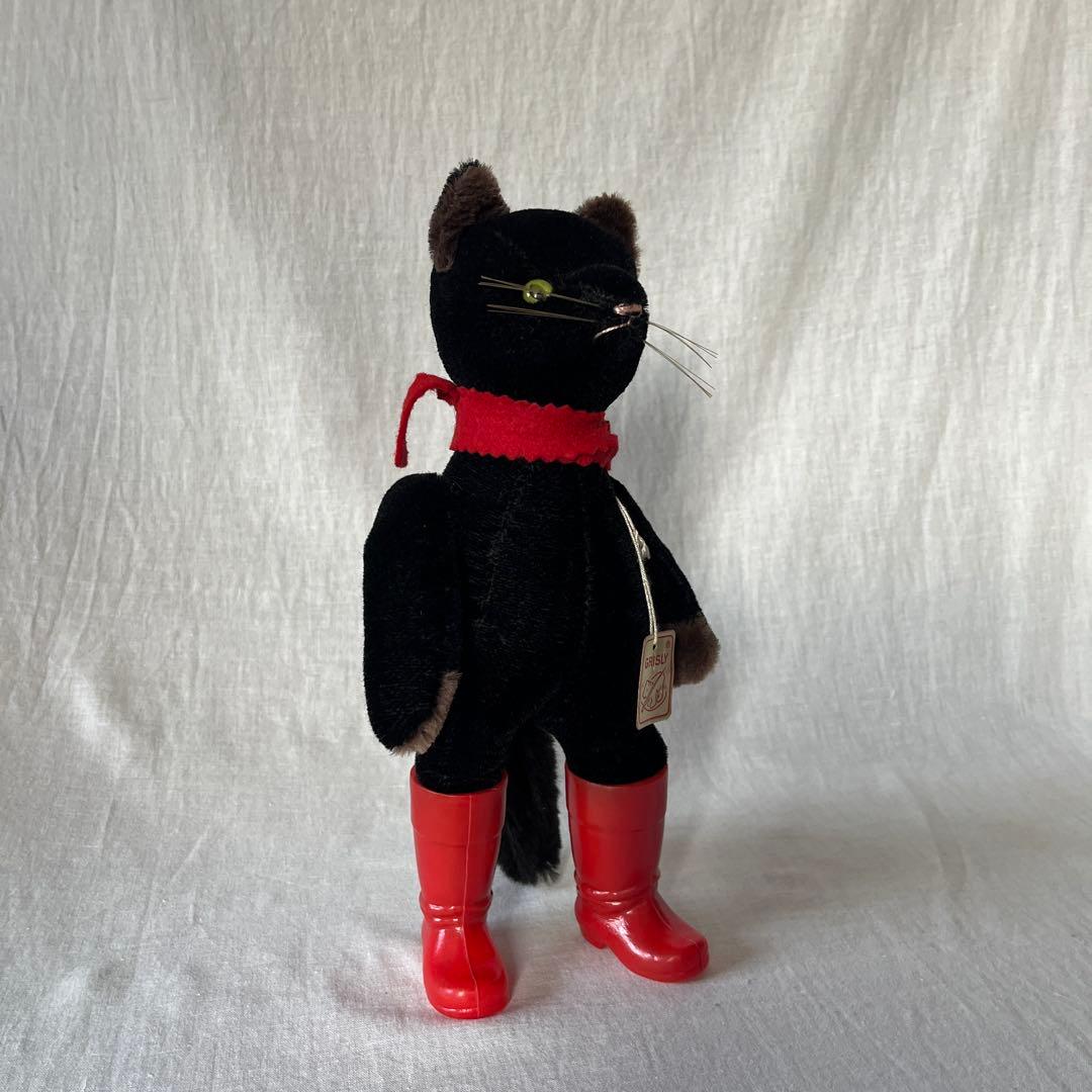 アンティーク　ドイツ　グリズリー社　黒ねこ