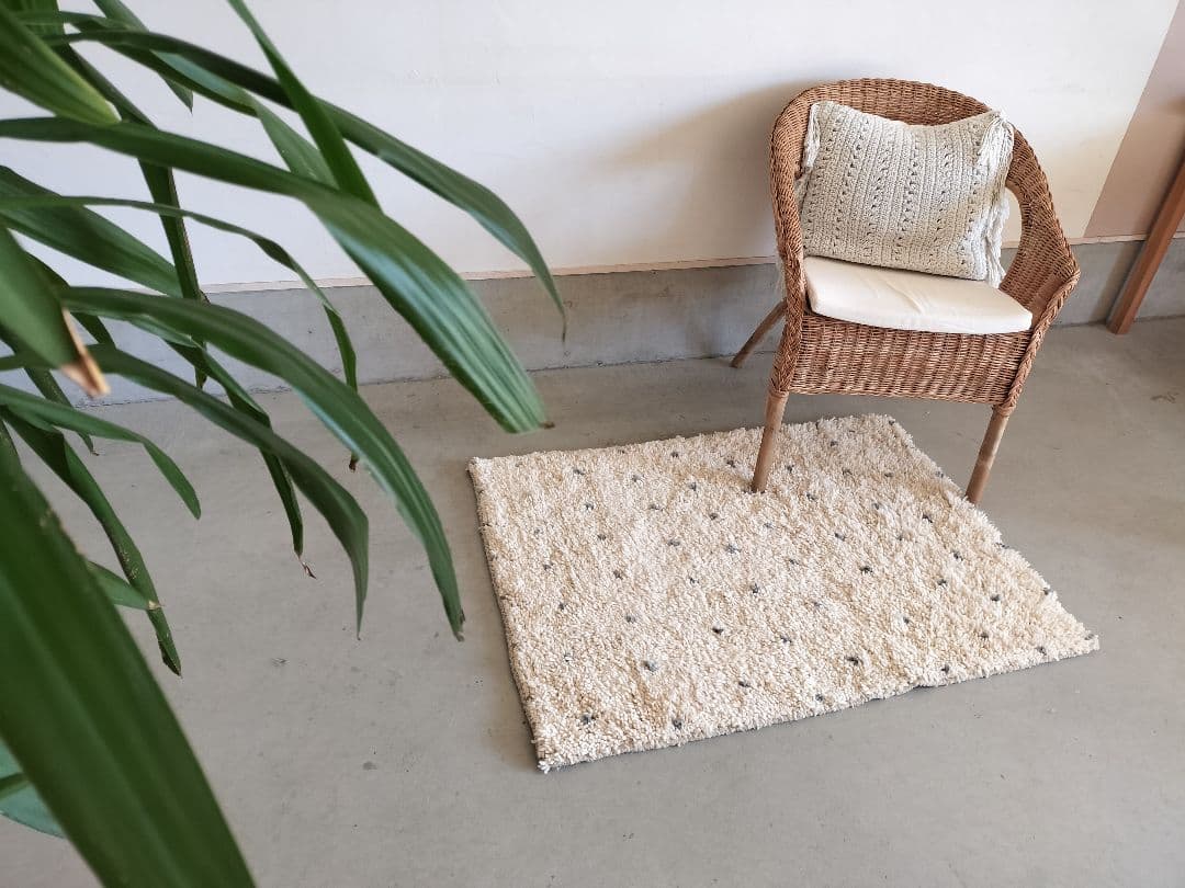 【最終価格】新品/人気/淡いグレードット　アイボリーベースベニワレンNo.705