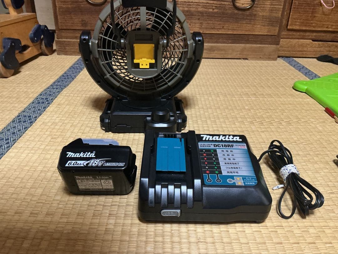  peak フィールドファン／Makita バッテリー／ツバメブレード付