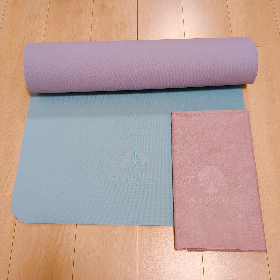SUKALA スカーラ ヨガマット ヨガラグ　LAVA セット 紫 パープル