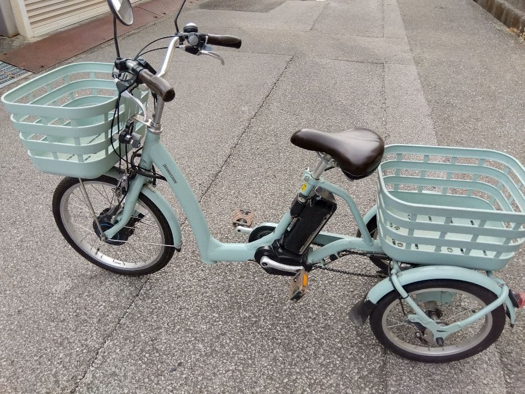 みよさん専用電動アシスト三輪車 ミントグリーン