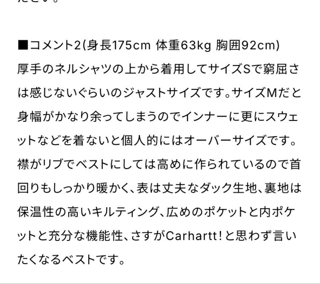 Carhartt ブラック リラックスフィット DV0001ベスト M