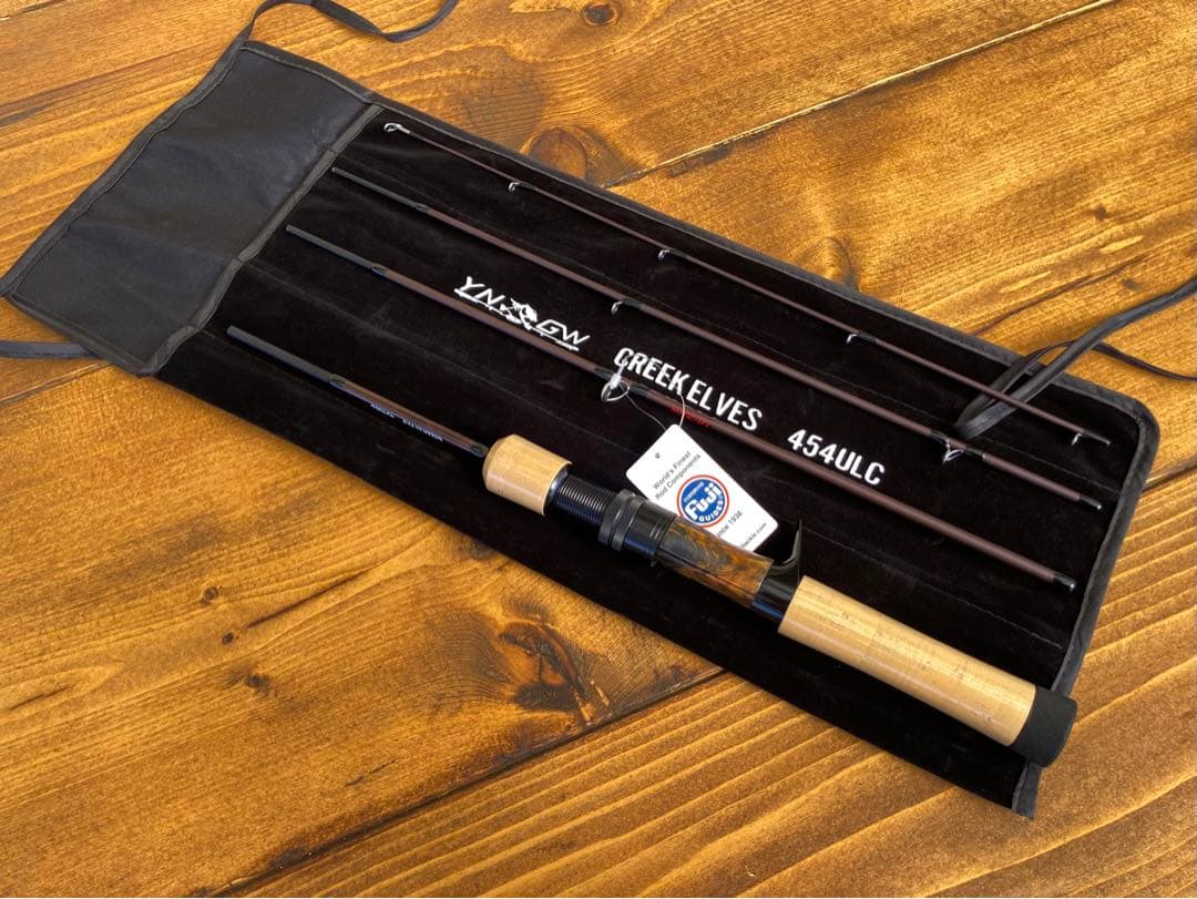 トラウトロッド　パックロッド　ベイトロッド　渓流釣り　天然木グリップ　源流