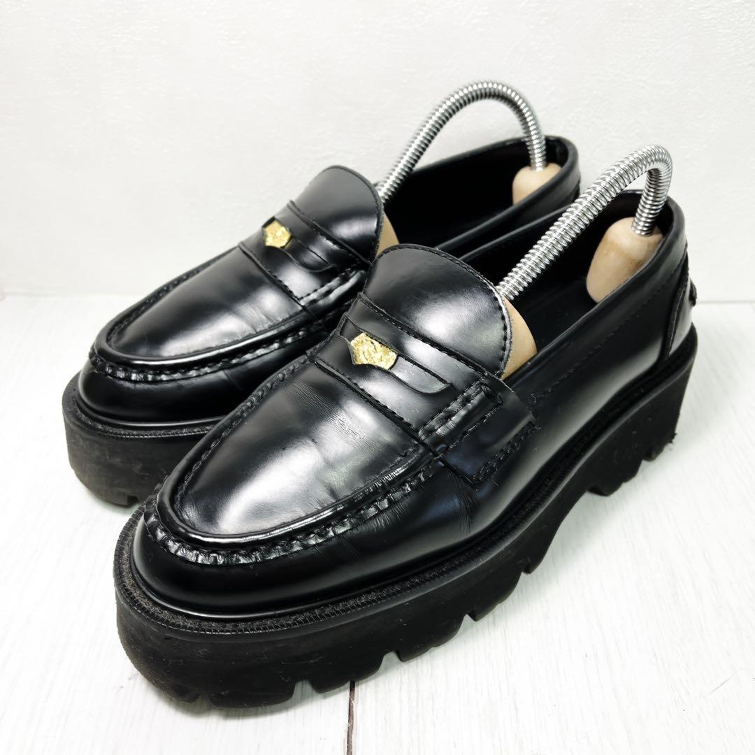 カミナンド ローファー サイズ6 厚底 ブラック