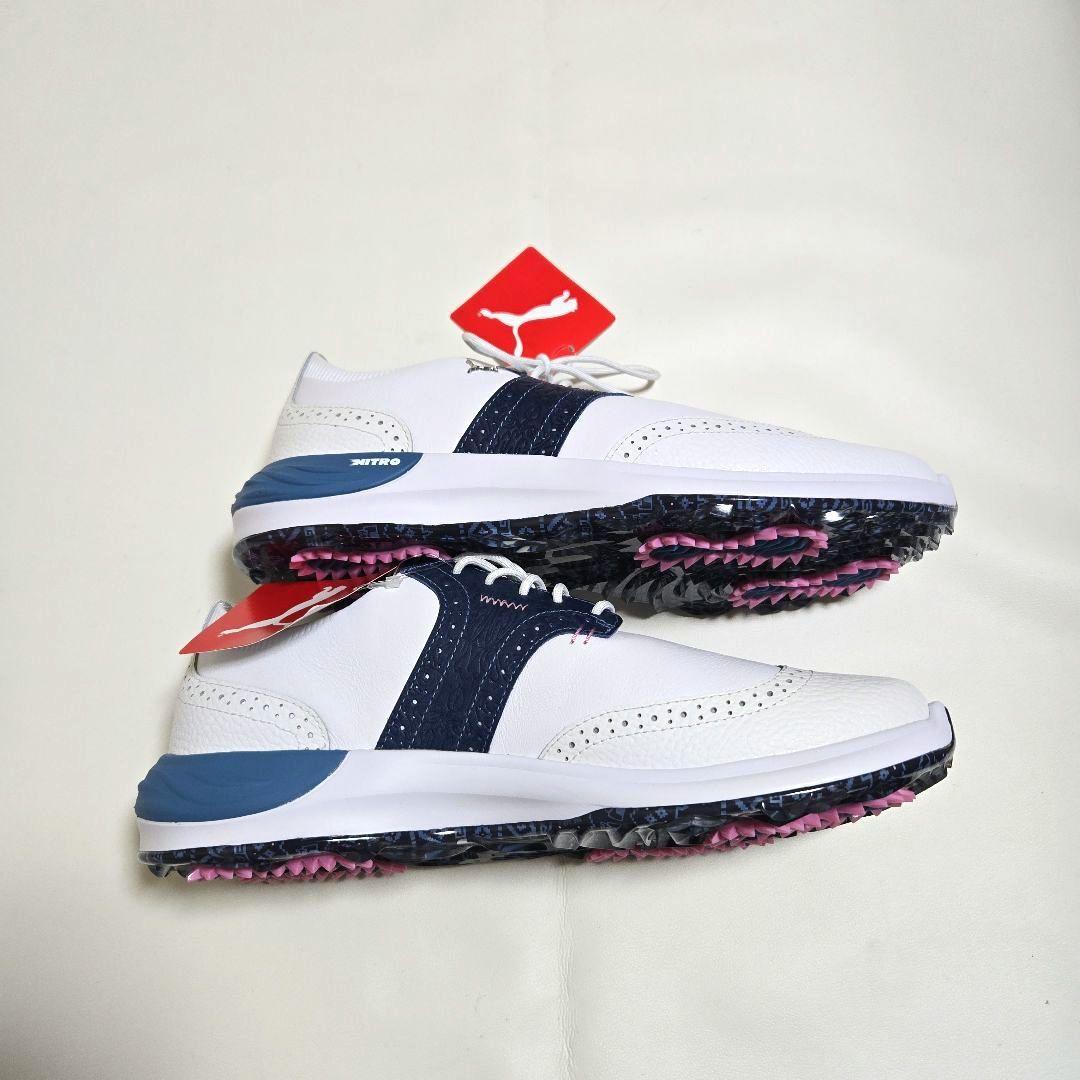 【新品】プーマゴルフ ファントムキャット ニトロ フェアアイル シューズ 27㌢