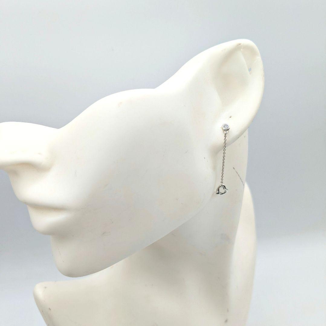 ティファニー オープンハート バイザヤード スウィング ピアス Ag925