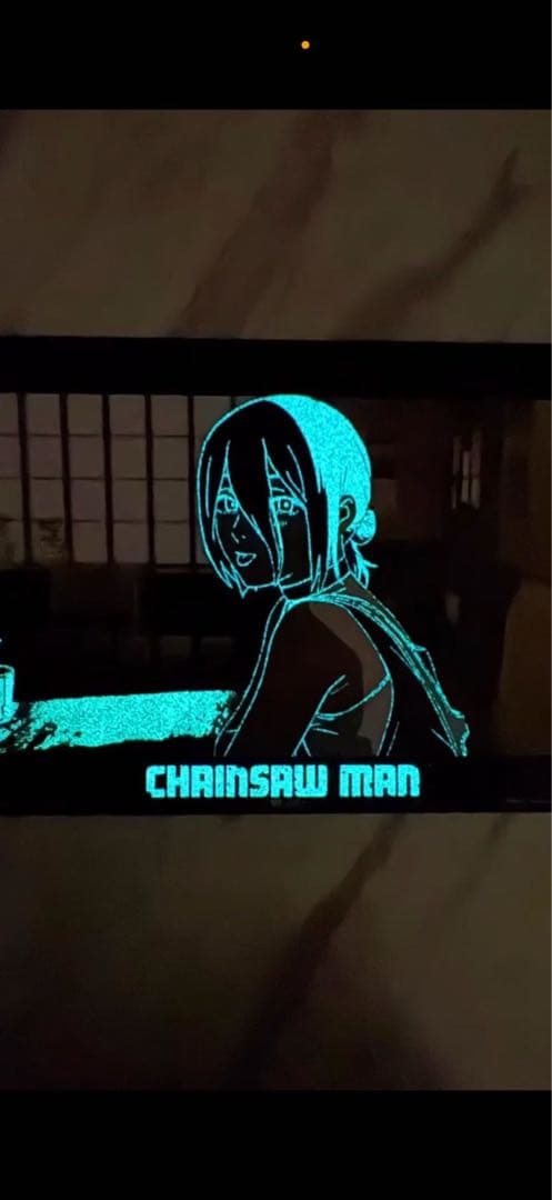 4枚セット台湾限定 マキマ赤夜光/香り レゼ水色夜光/香り　特殊加工A3ポスター