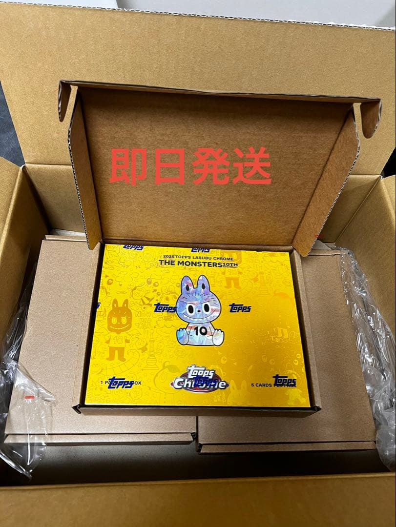 Topps Chrome 10周年記念ボックス　ラブブ 5BOX 新品未開封