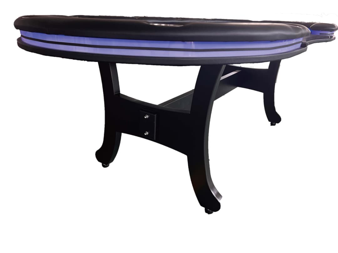 10人用LEDポーカーテーブル　　 スマートフォン充電用USBポート付き