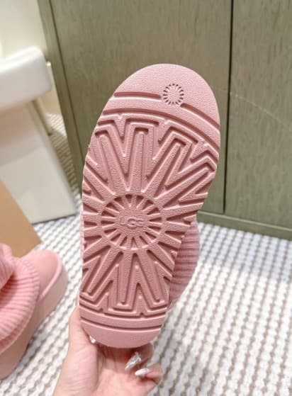 ピンクスエード ロングブーツ 24cm