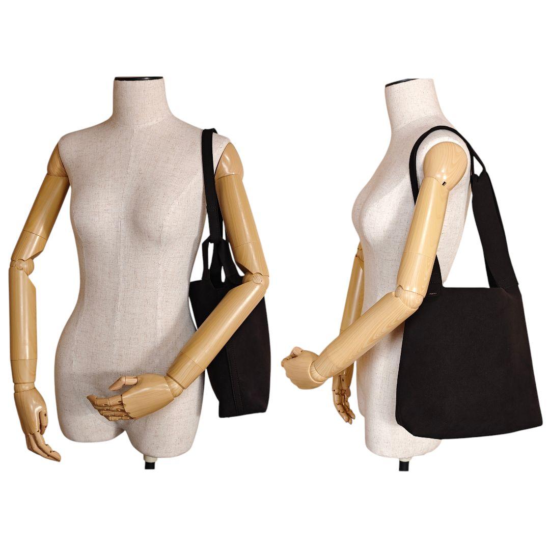 zattu CONCH マイクロファイバースエード ショルダーバッグ 濃茶