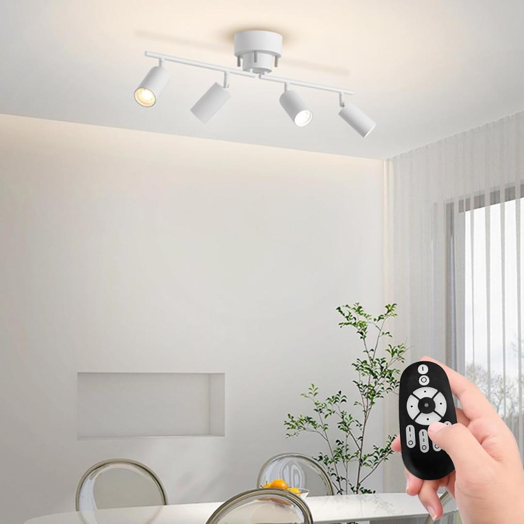 調光調色 4灯 シーリングライティングダクトレール 6畳8畳 ペンダント LED