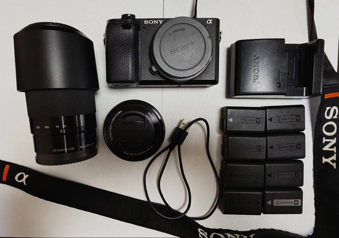 Sony α6400 ダブルズームレンズキット★バッテリー8個付