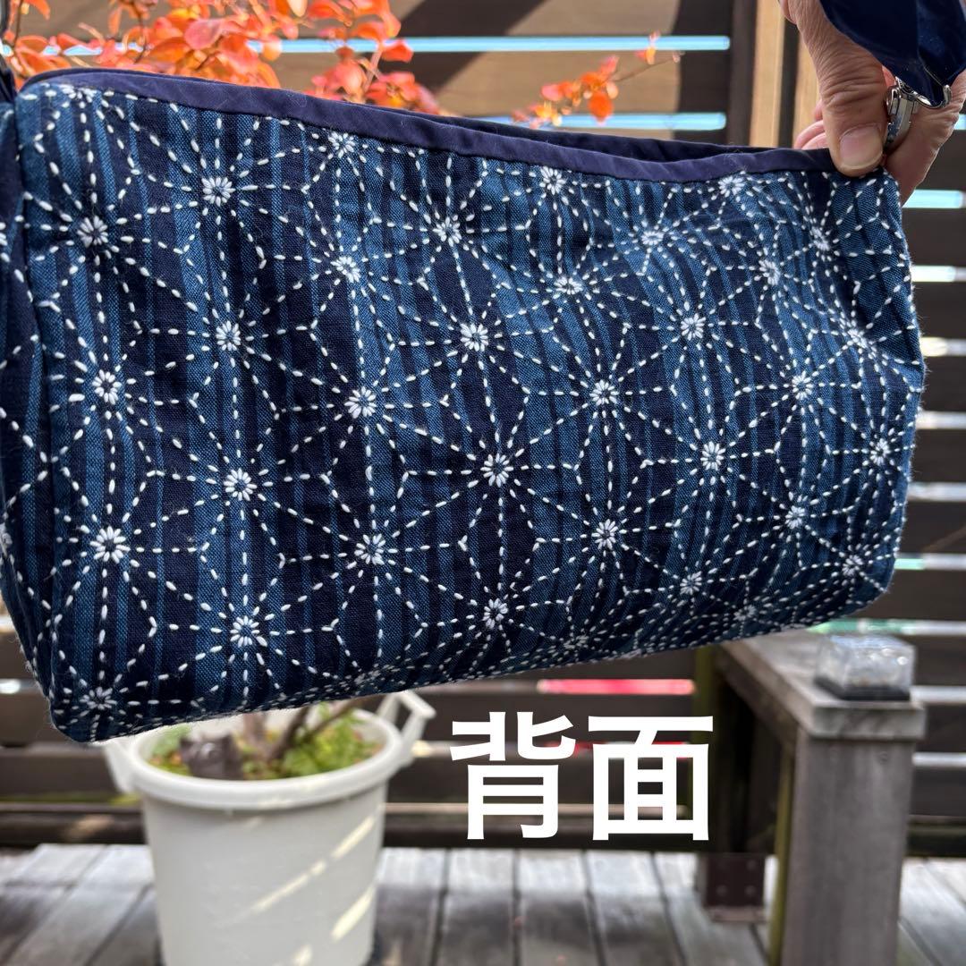 Tです。 松阪もめん刺し子ショルダーバッグ