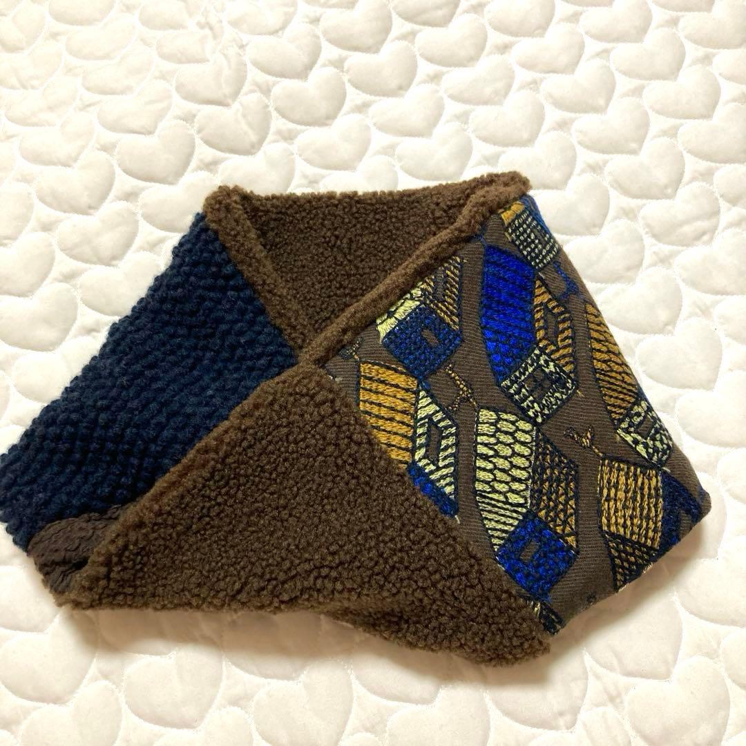 【一点物】757 ひねりスヌード　ネックウォーマー　village ヴィレッジ