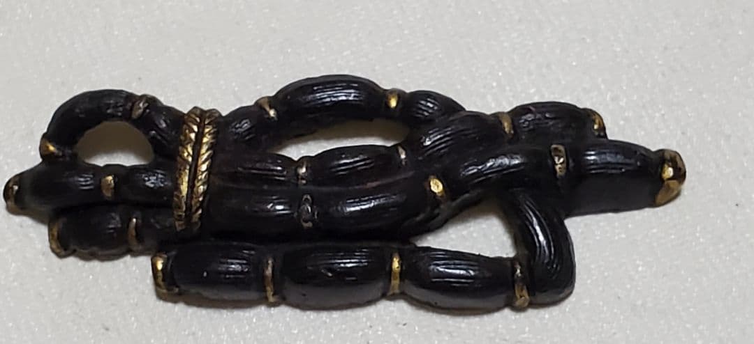 赤銅製　結び木賊(とくさ)の図　江戸時代