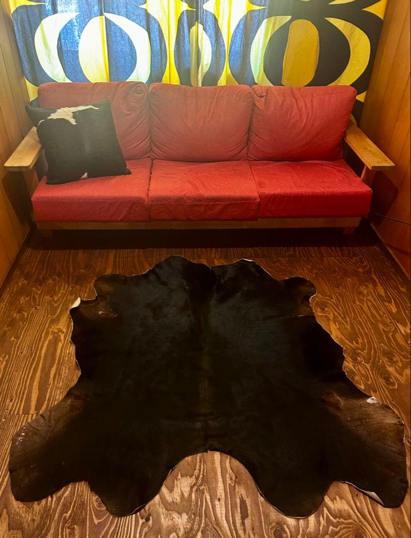 値下げ‼️希少カラー　カウラグ　ハラコ　ラグ