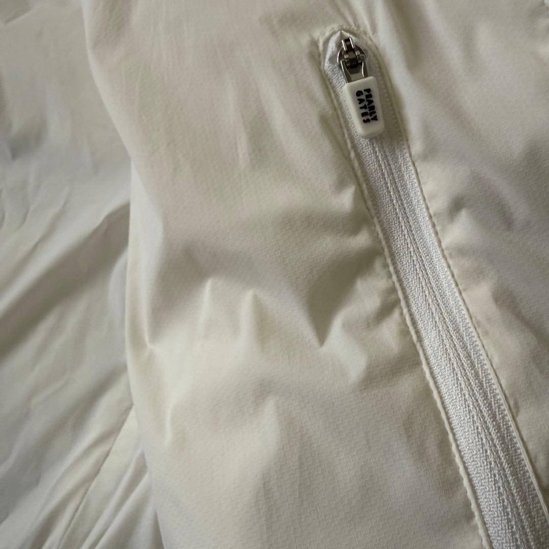 パーリーゲイツ　ダウン　ジャケット　ブルゾン　L〜XL相当 白　ドローコード付き