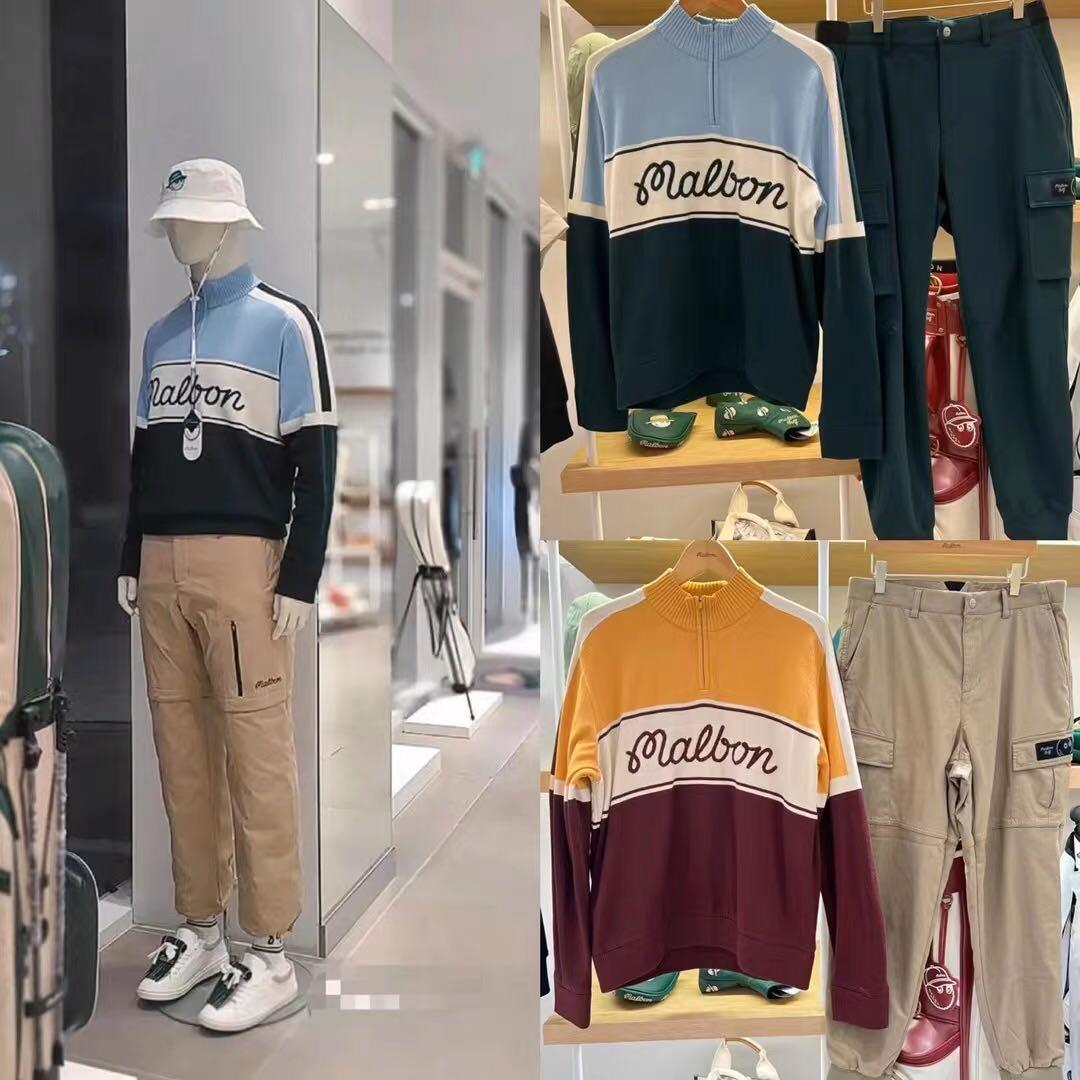 新品未使用 ゴルフ malbon マルボン メンズ セーター Lサイズ