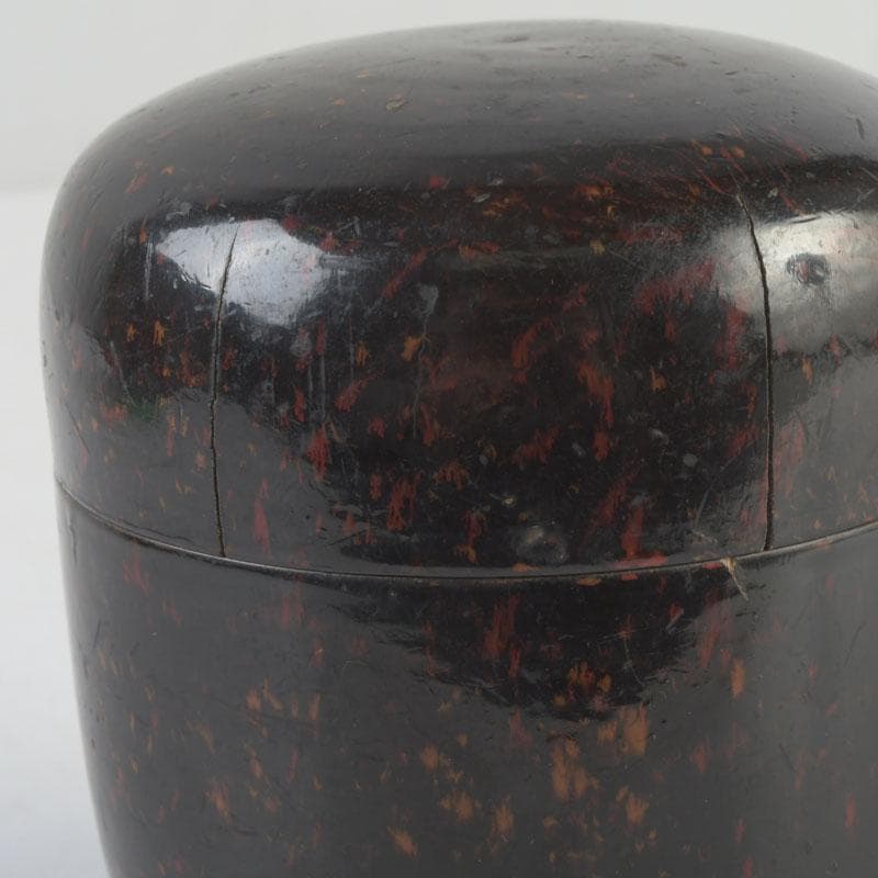 茶道具　時代根來　棗　時代箱　V　9898