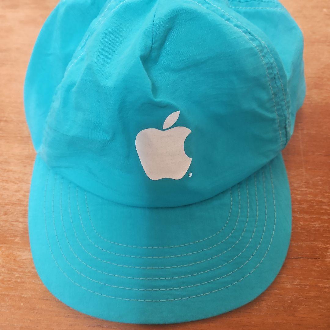 Apple 90年代　ロゴ ベースボールキャップ 青