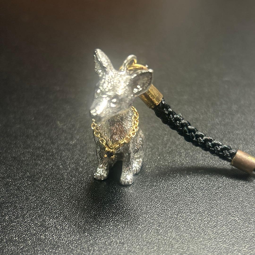 シルバー925K18付 ミニチュアピンシャーチャーム