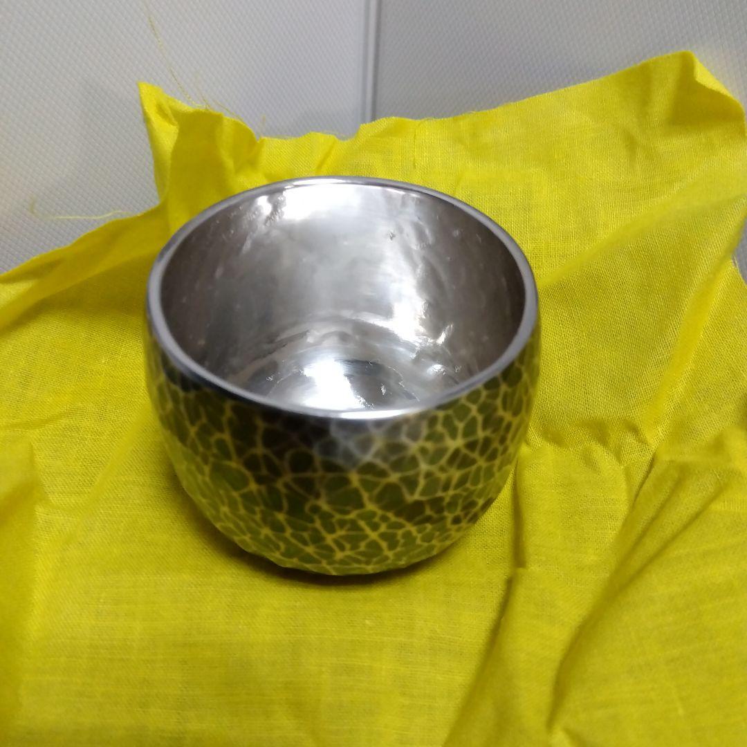 ◆純銅製ぐい吞み②(いぶし銀彩)新品[オマケ付]