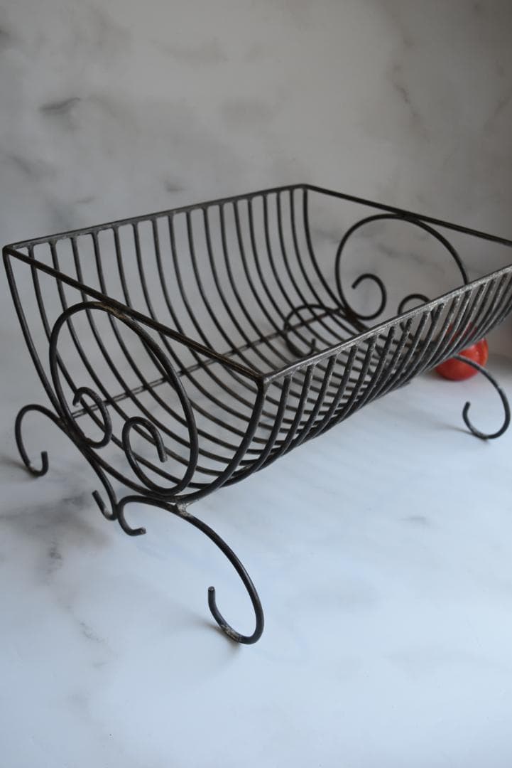 フランスアンティーク　アイアン　ディシュラック　美品　鉄　古道具