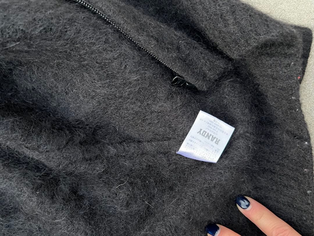 本日限定価格！Randy 23AW モヘアジップアップニット
