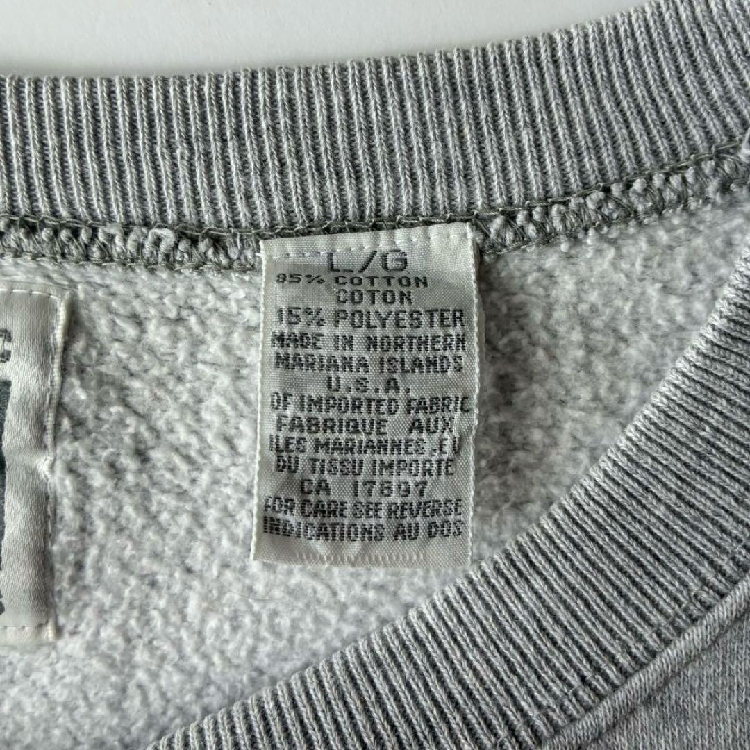 美品 90's USA製 OLD GAP グレー 無地 クルーネック スウェット