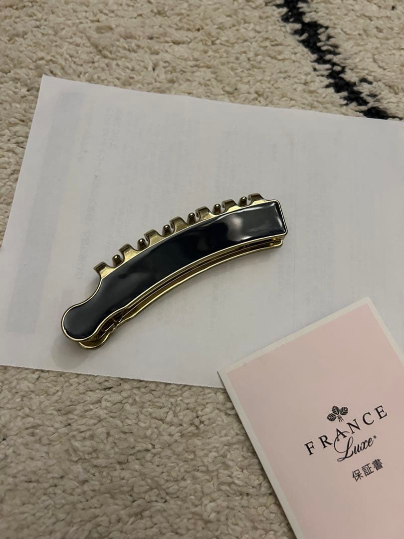 FRANCE LUXE エナメル キャスケード（ネイビー/ゴールド）