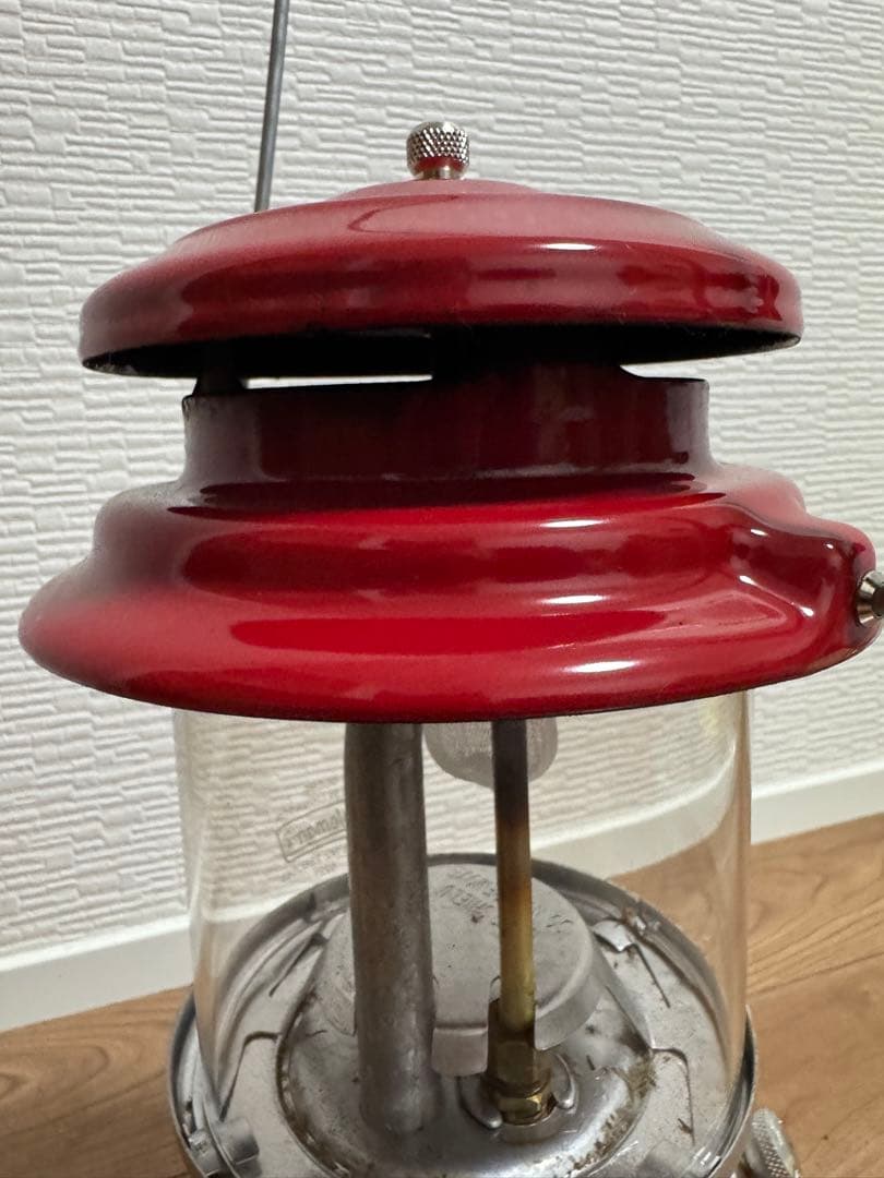 Coleman 286A ランタン レッド ケース付き