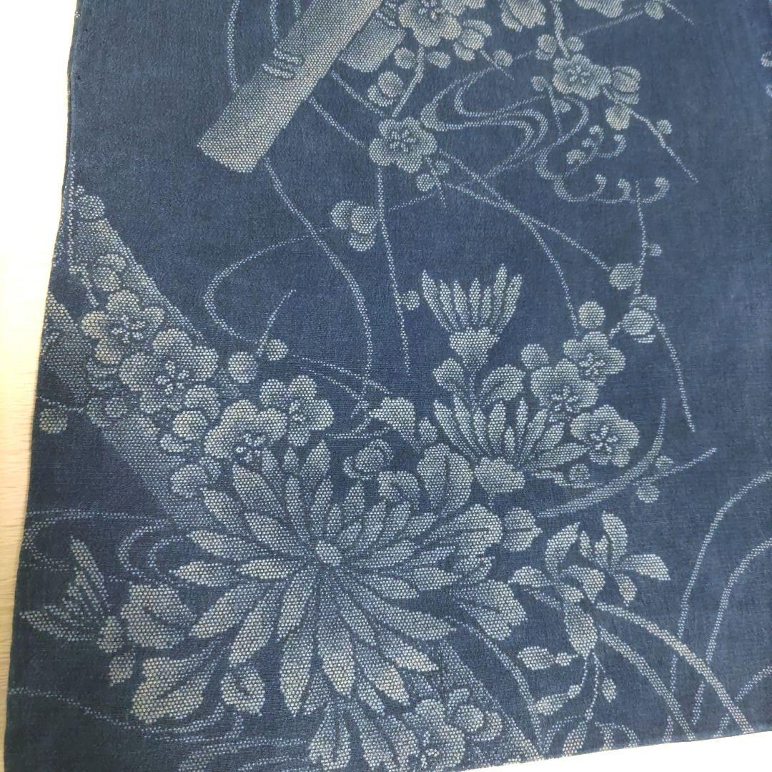 竺仙　浴衣　縮小紋中形