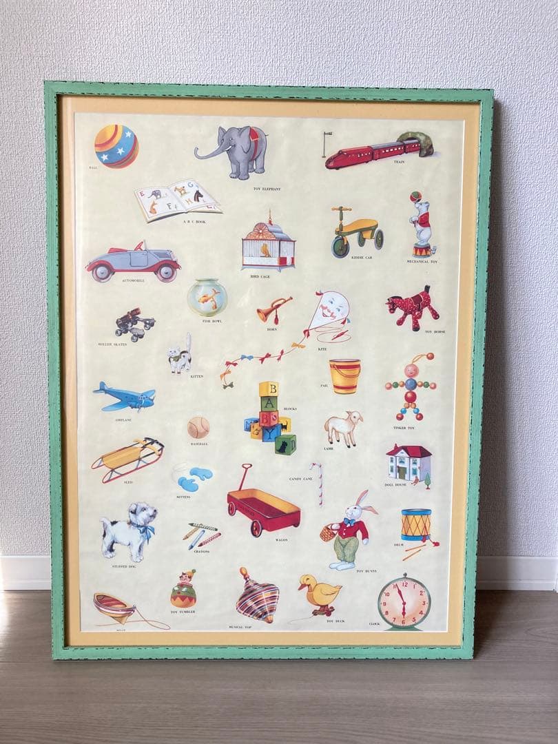 レトロなポスター【額装済】