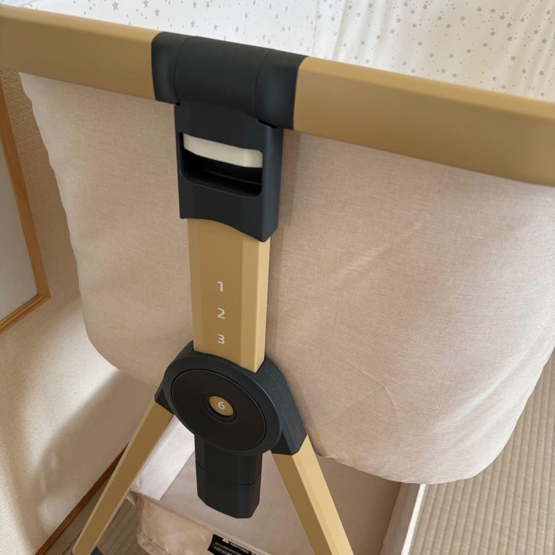 【美品】2025年最新モデル HZDMJ ベビーベッド カーキ